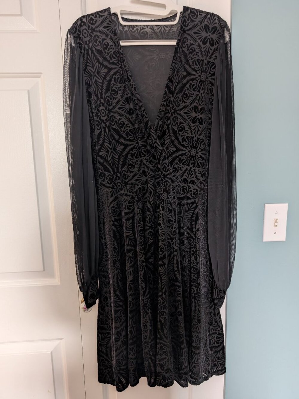 Black Milk burned velvet dress